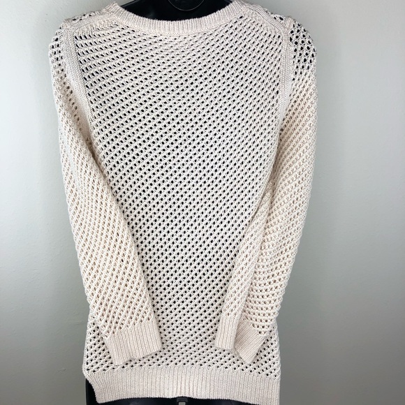 Ann Taylor Cream Color Knit Sweater -Size S - Picture 2 of 2